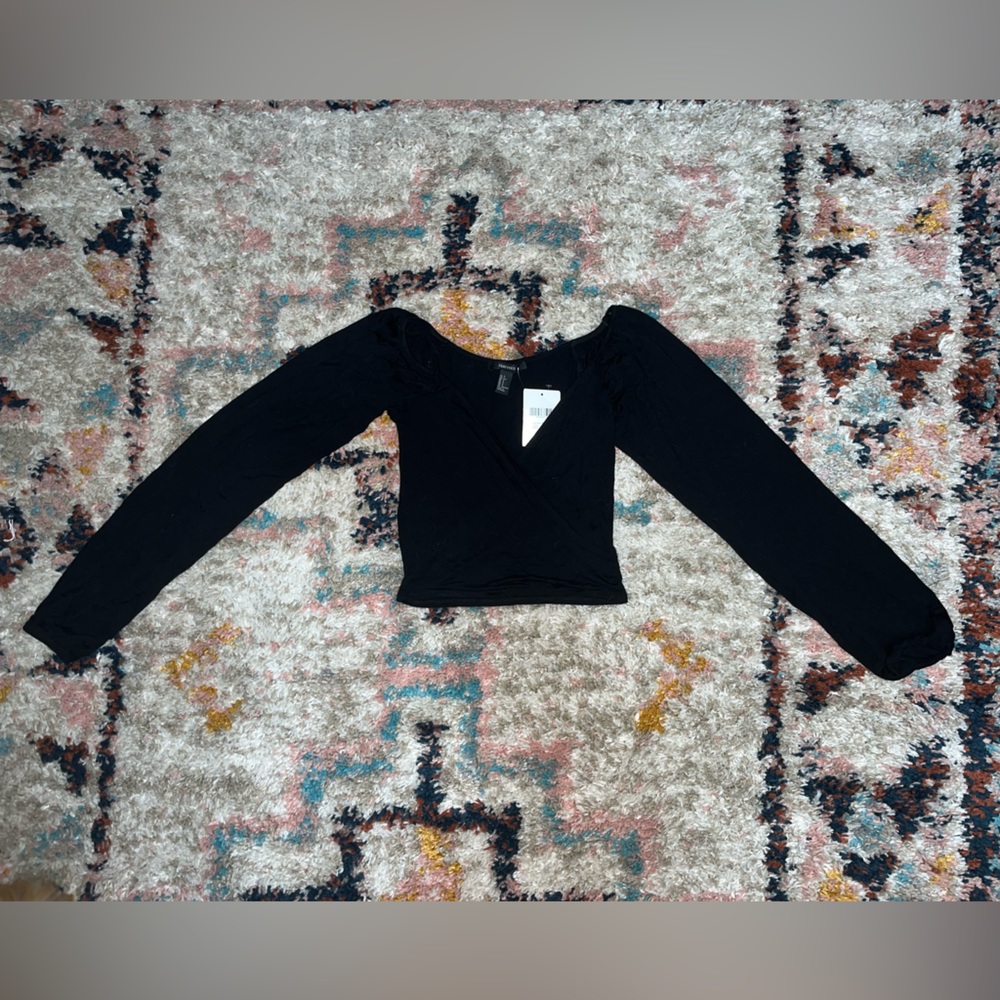 Crop top wrap shirt
